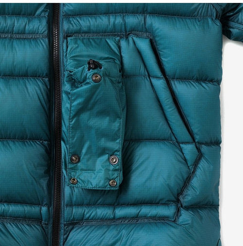 Cp Company D.D. Shell Lens Down Jacket 172A Spruce Blue