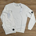 CP Company Light Fleece Lens Tracksuit in White