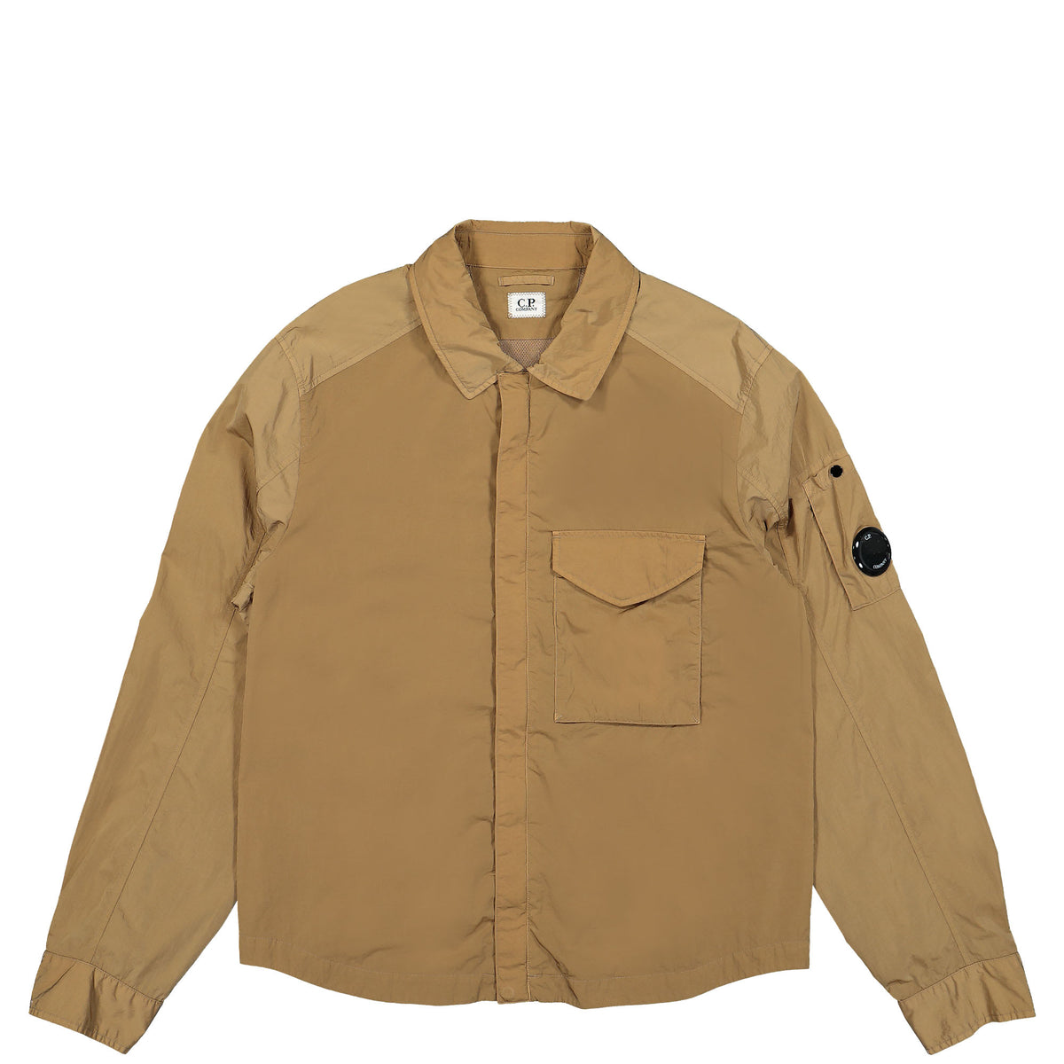 Cp Company Chrome-R Overshirt In Lead Grey