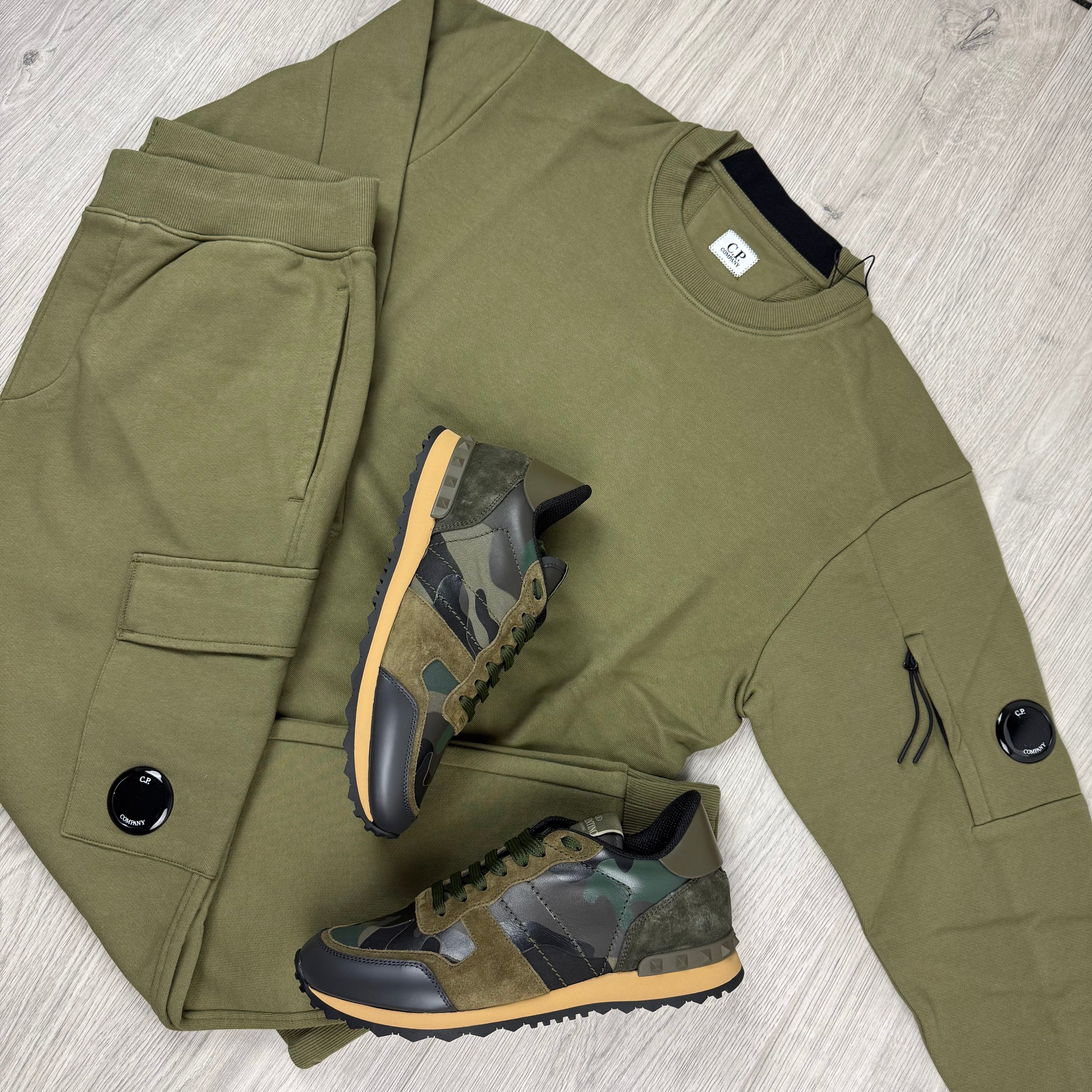 CP Company Raised Fleece Tracksuit - Capers